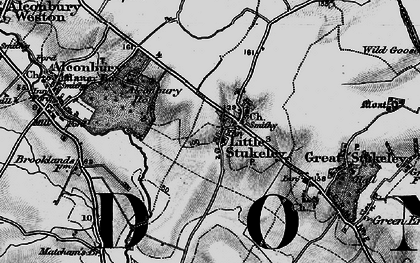 Old map of Alconbury Ho in 1898