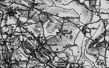 Old map of Little Sugnall in 1897