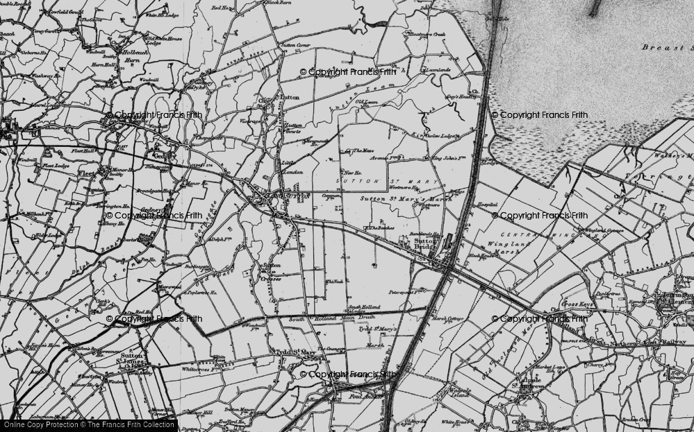 Old Map of Little Sutton, 1898 in 1898