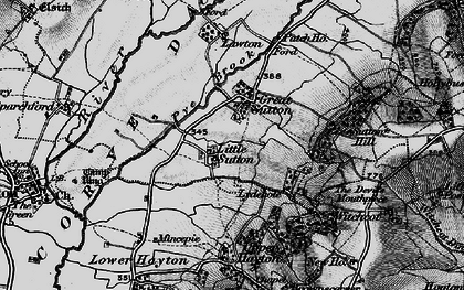 Old map of Little Sutton in 1899