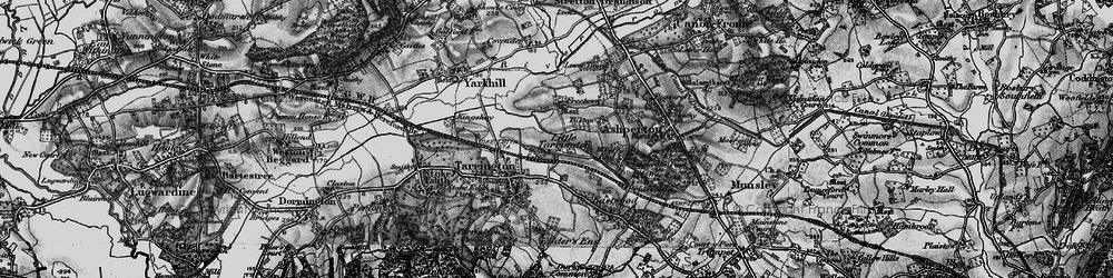 Old map of Little Tarrington in 1898