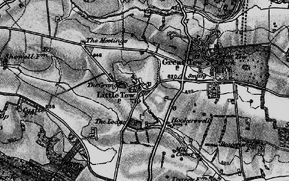 Old map of Little Tew in 1896