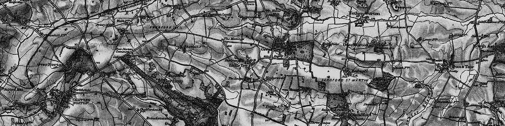 Old map of Little Tew in 1896