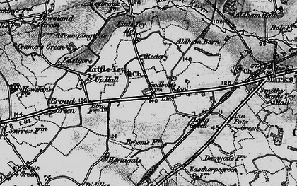 Old map of Little Tey in 1895