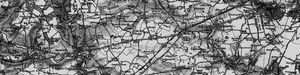 Old map of Little Tey in 1895