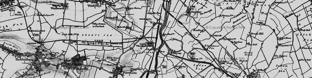 Old map of Little Thetford in 1898
