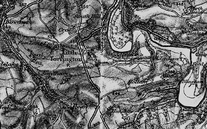 Old map of Little Torrington in 1895