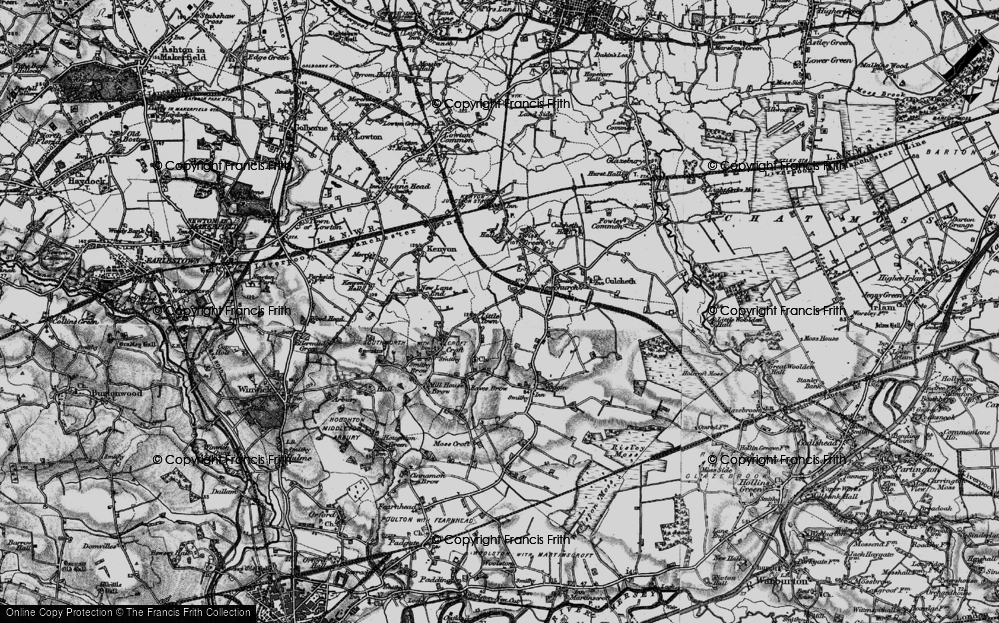 Old Map of Little Town, 1896 in 1896
