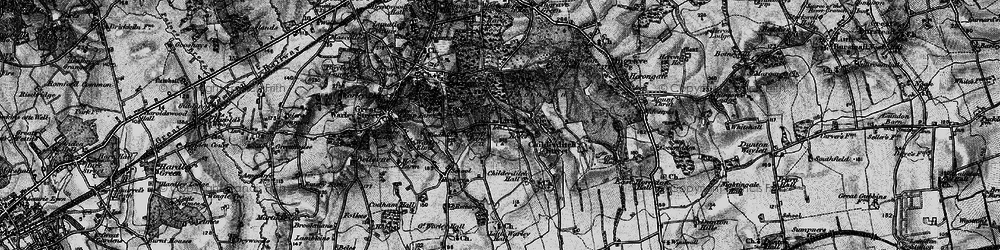 Old map of Little Warley in 1896