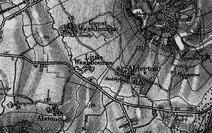 Old map of Little Washbourne in 1896