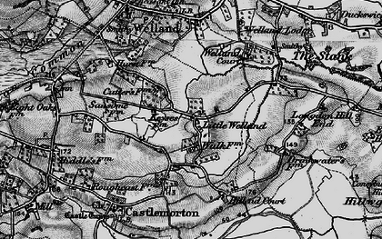 Old map of Little Welland in 1898