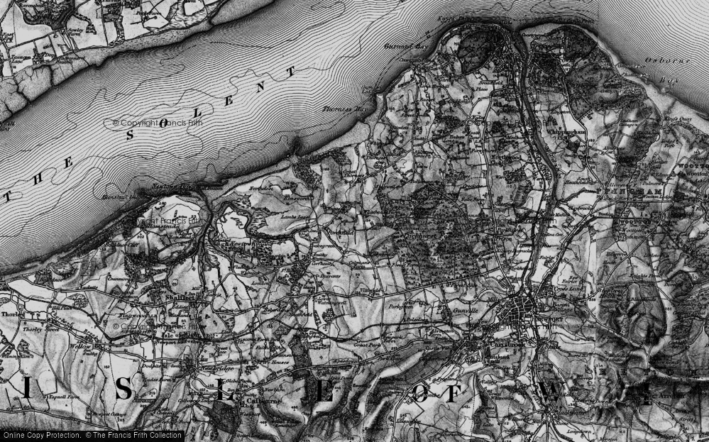 Old Map of Little Whitehouse, 1895 in 1895