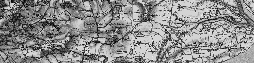 Old map of Little Wigborough in 1896