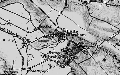 Old map of Little Wilbraham in 1898
