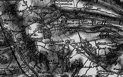 Old map of Little Wood Corner in 1896