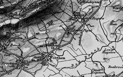 Old map of Little Worthen in 1899