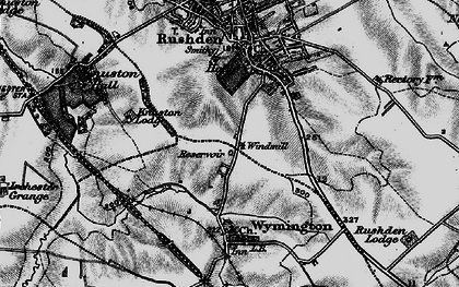 Old map of Little Wymington in 1898