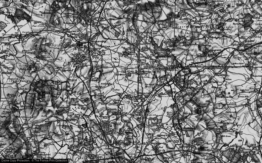 Old Map of Little Wyrley, 1899 in 1899