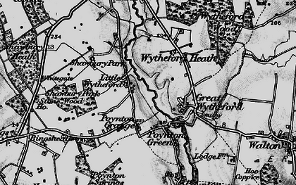 Old map of Little Wytheford in 1899