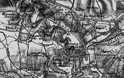 Old map of Broad Stone, The in 1897