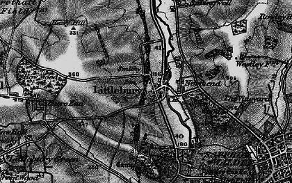 Old map of Littlebury in 1895