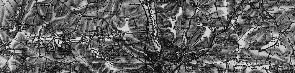 Old map of Littlebury in 1895