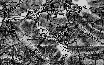 Old map of Littlebury Green in 1896