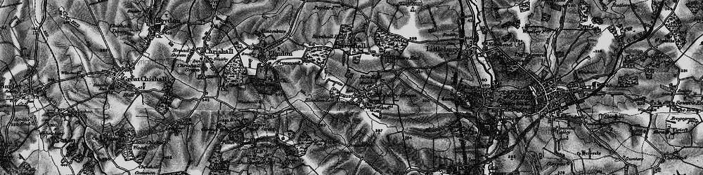 Old map of Littlebury Green in 1896