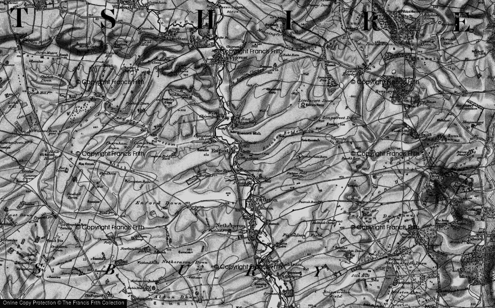 Old Map of Littlecott, 1898 in 1898