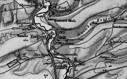 Old map of Littlecott in 1898