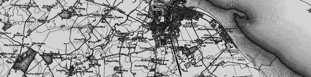 Old map of Littlefield in 1895