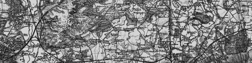 Old map of Whipley Manor in 1896