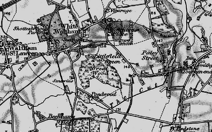 Old map of Littlefield Green in 1895