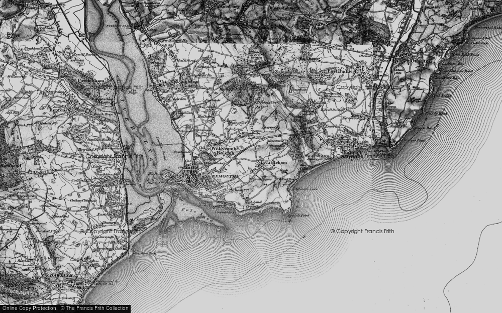 Old Map of Littleham, 1898 in 1898