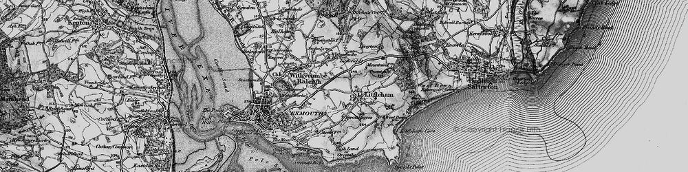 Old map of Littleham in 1898
