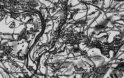 Old map of Littlehempston in 1898
