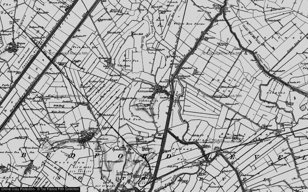 Old Map of Littleport, 1898 in 1898