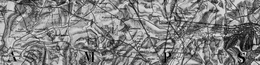 Old map of Littleton in 1895