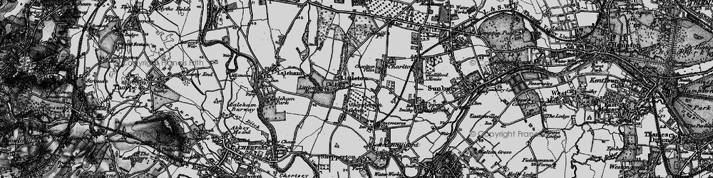 Old map of Littleton in 1896