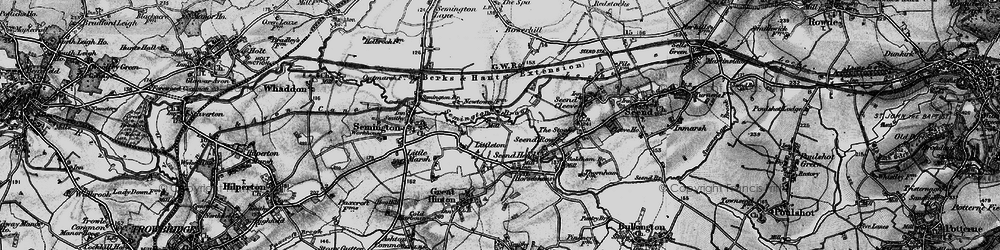 Old map of Littleton in 1898