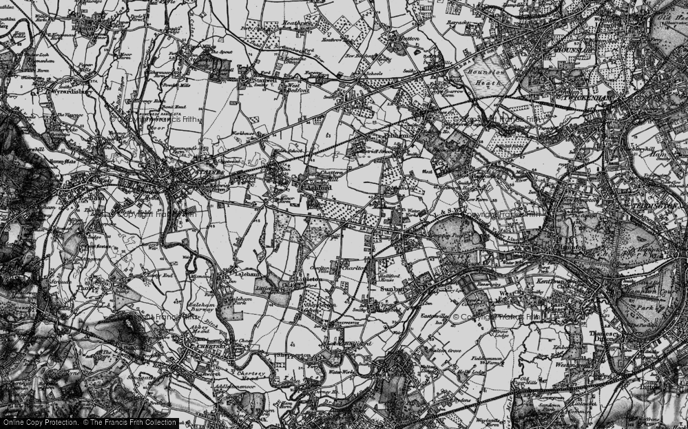 Old Map of Littleton Common, 1896 in 1896