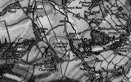 Old map of Littleton Panell in 1898