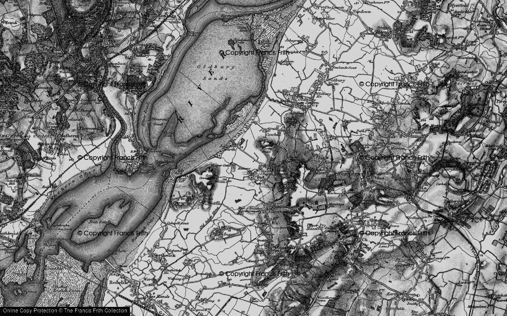 Old Map of Littleton-upon-severn, 1897 in 1897
