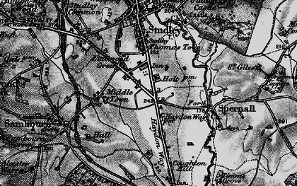 Old map of Littlewood Green in 1898