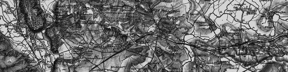 Old map of Littleworth in 1895