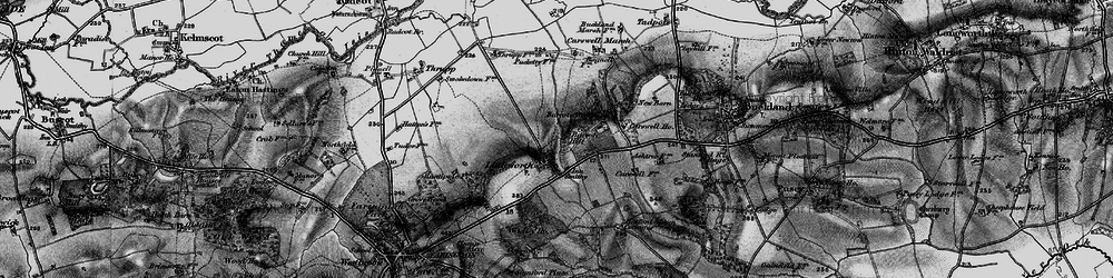 Old map of Barcote Hill in 1895