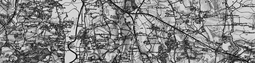 Old map of Abbotswood in 1898