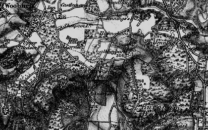 Old map of Burnham Beeches in 1896