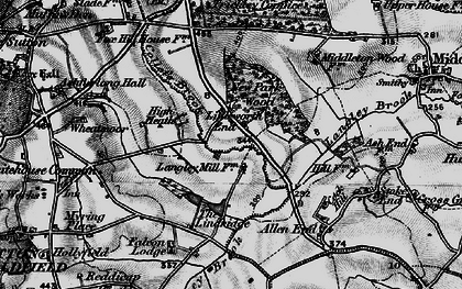 Old map of Littleworth End in 1899