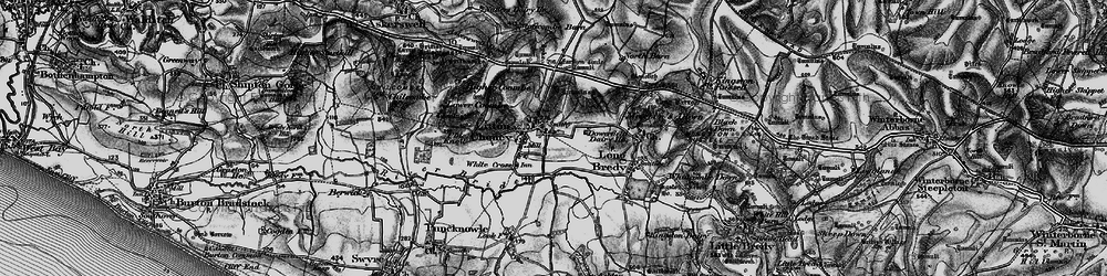 Old map of Litton Cheney in 1897